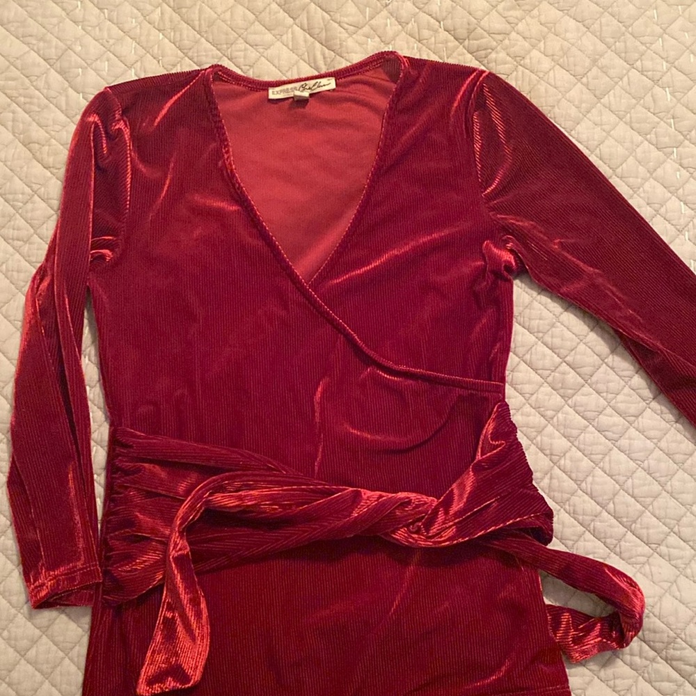 Express velvet tops